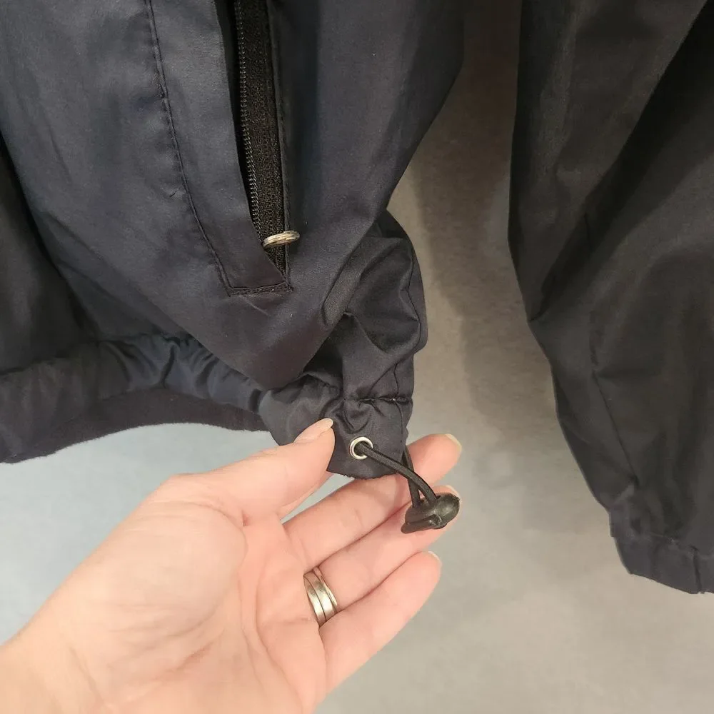 Jack Wolfskin Jacket Coat Mens S Reversible Black Fleece with‎ Pockets